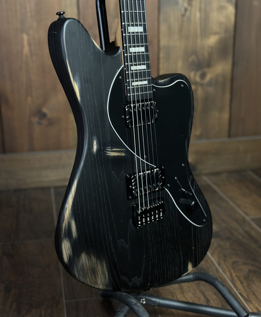 NAMM '23 SPECIAL - Aged Growler Baritone - Rustic Black (Loaded with Bareknuckle Painkiller Pickups)